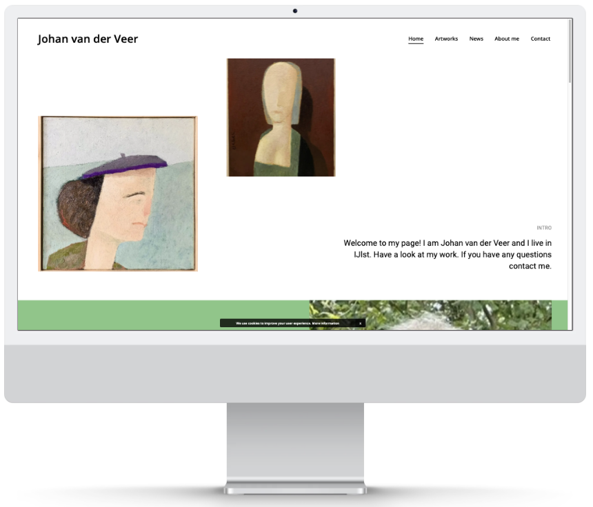 Smart use of an art platform and personal website via social media as an artist