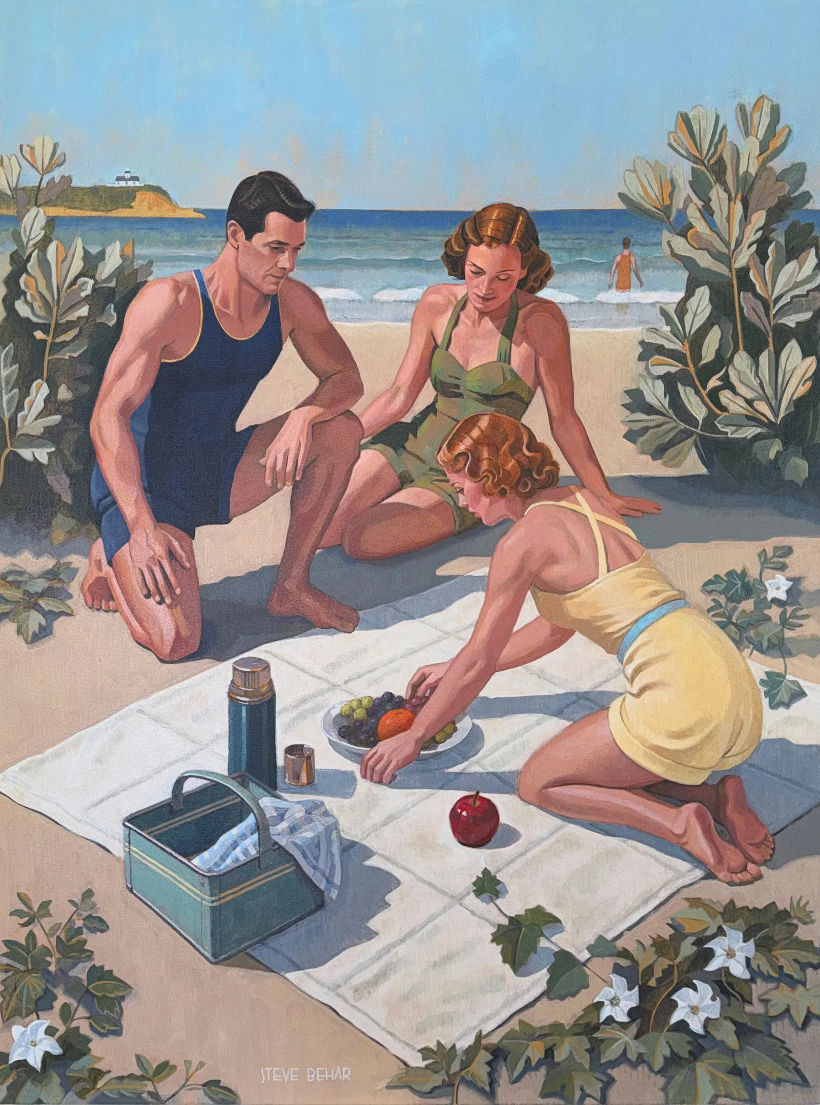 Picnic for Harry — Steve Behar, acrylic on canvas