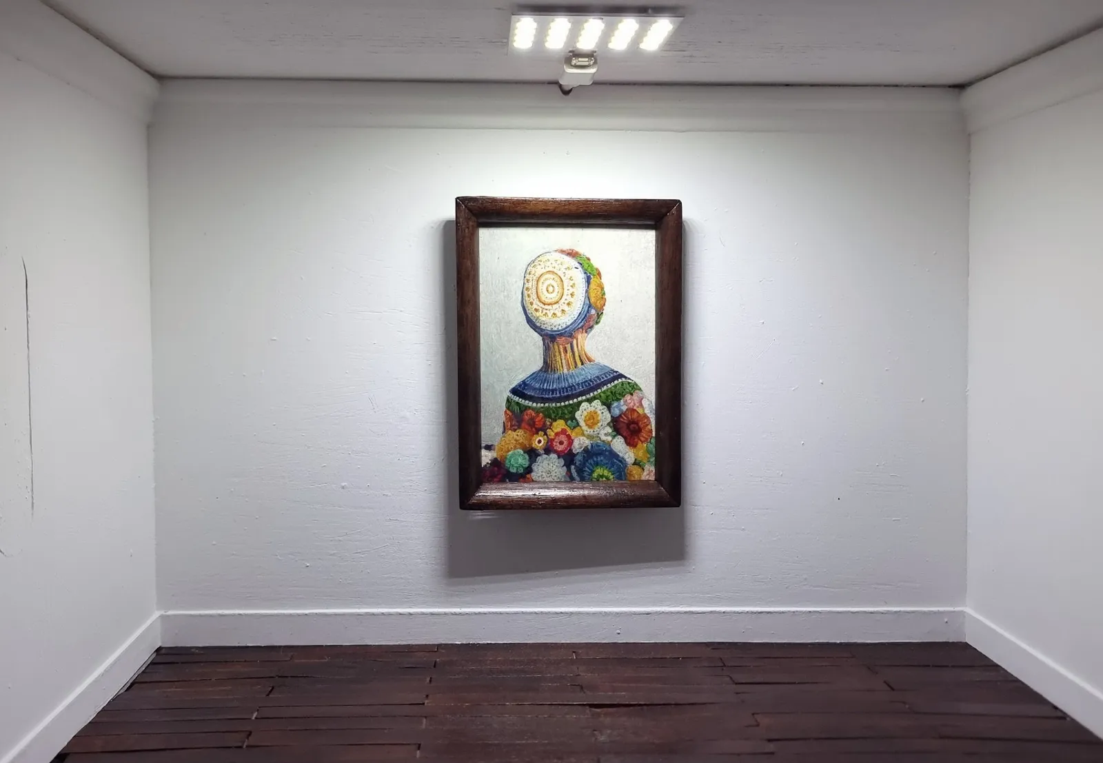 Stitch — Paschal Lawton, oil, acrylic, wood, card — 2