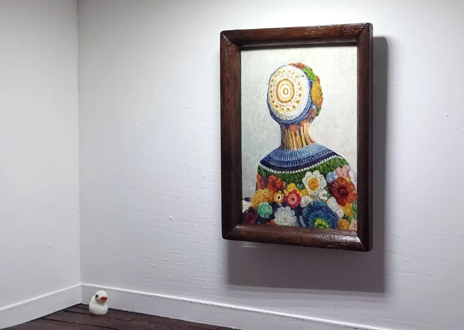 Stitch — Paschal Lawton, oil, acrylic, wood, card — 4