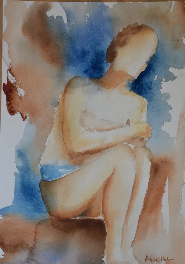 Nude collection - Sitting on the beach