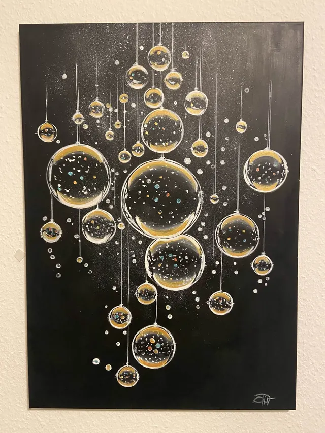 Gold balloons