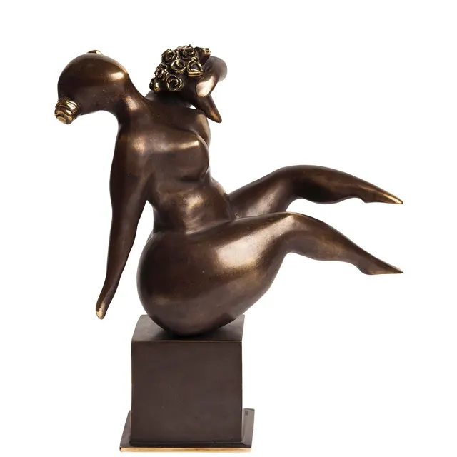 "Spring" Contemporary Figurative Woman Bronze Sculpture