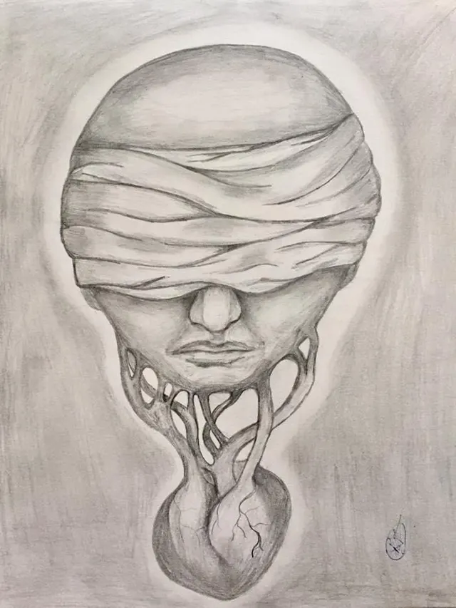 The blind man