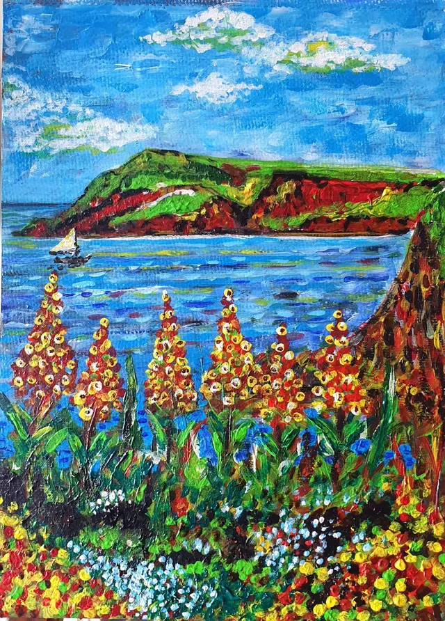 Dinas Head, Pembrokeshire, Principality Of Wales, A Fauvist Impression EMANUEL?
