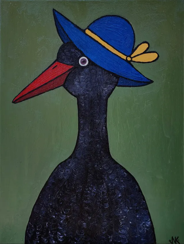 black egret