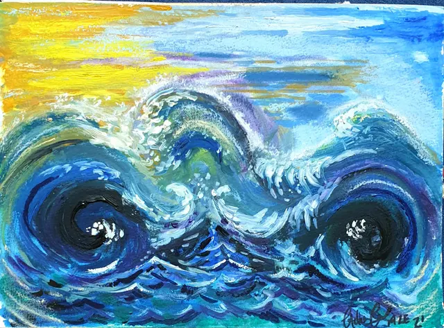 'The Mind Mistral' Surrealist Abstract Study Of A Dream, Original Emanuel.?