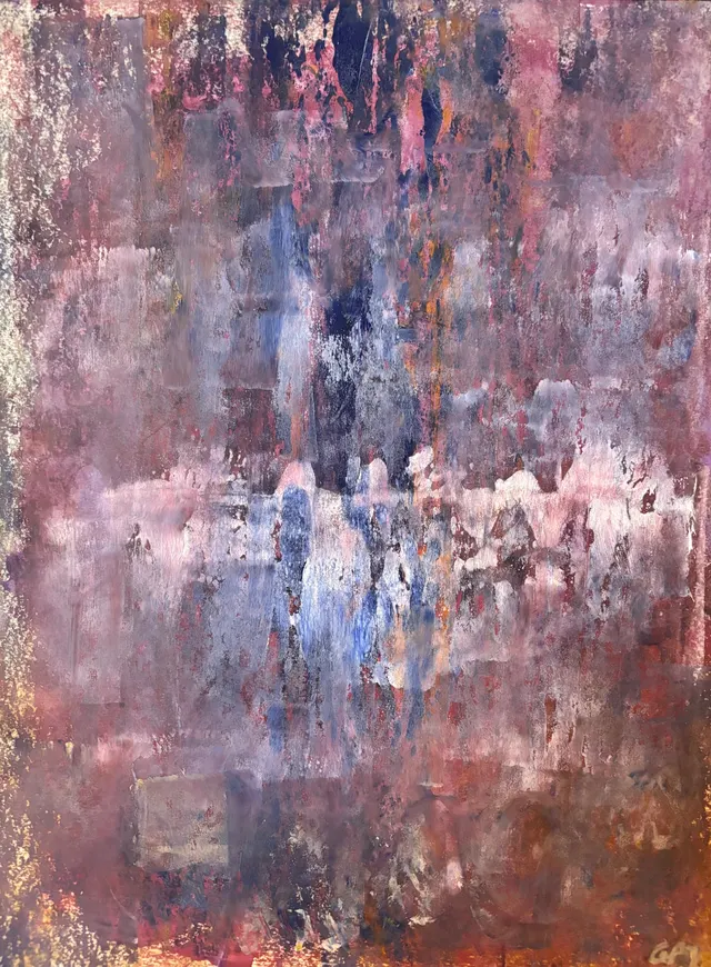 Oilpaint & Coldwax on paper