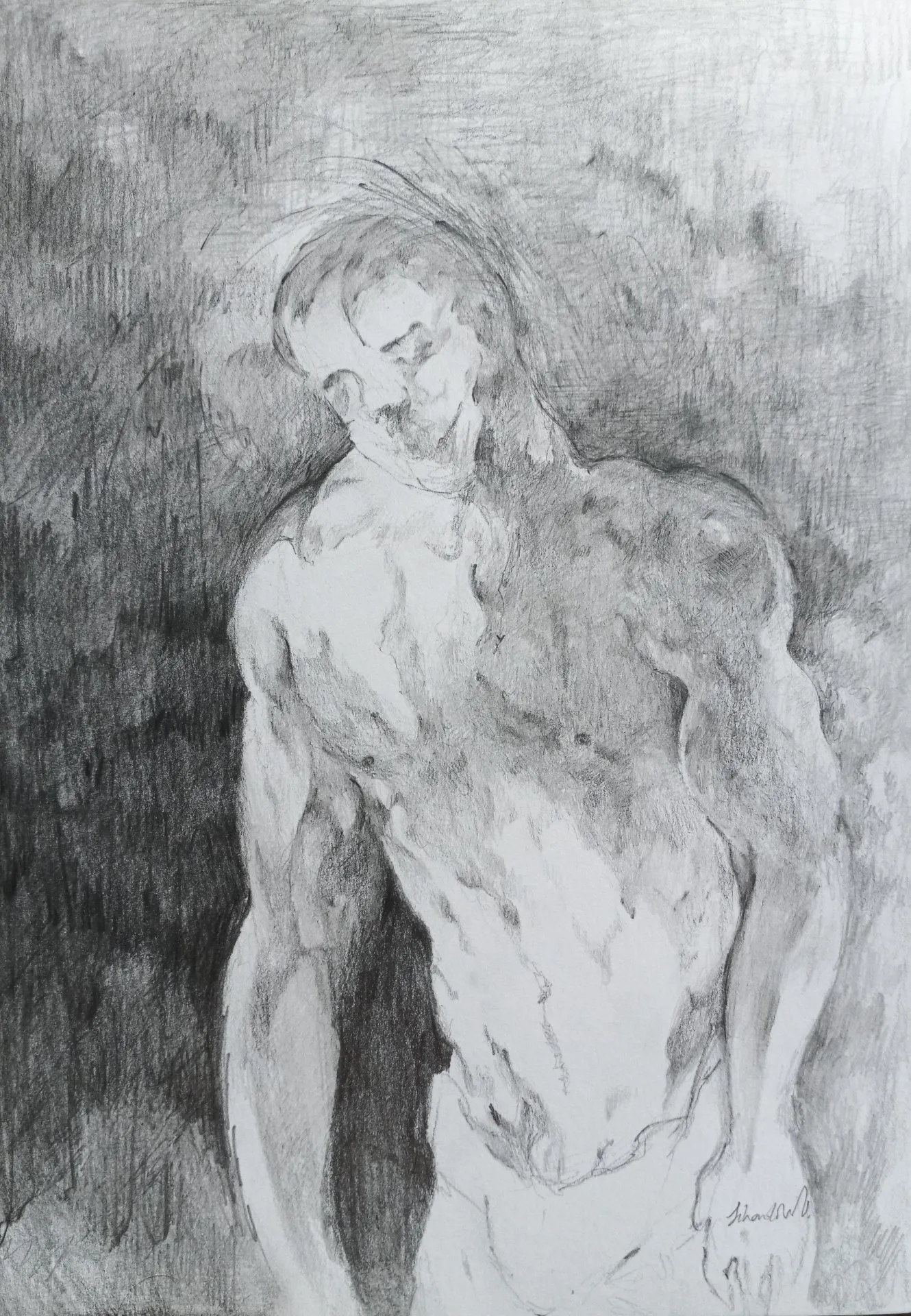 Spaceless Man · 2022 · 21×29.7 cm