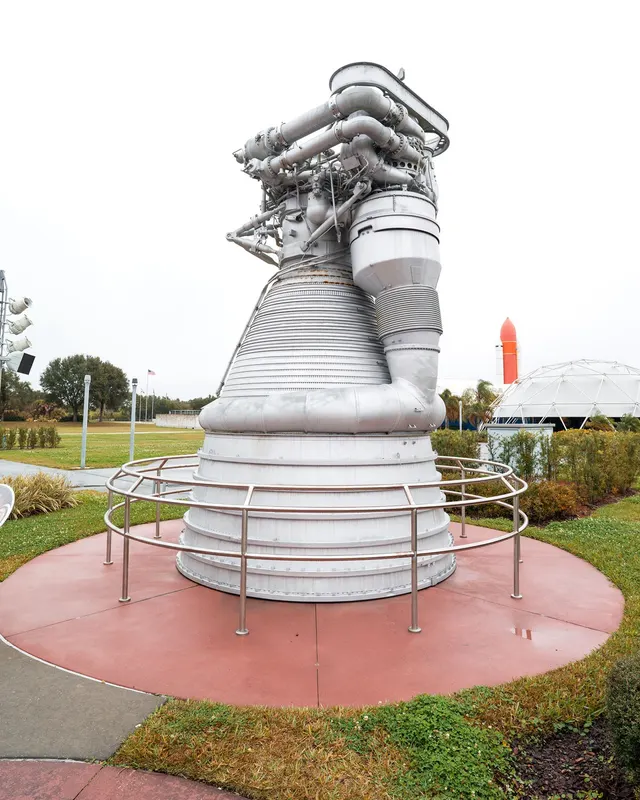 Part for the Space Shuttle Endeavor / Kennedy Space Center in Orlando / Florida