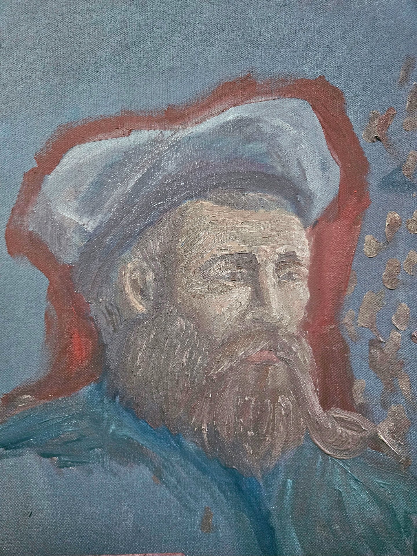 Blue portrait