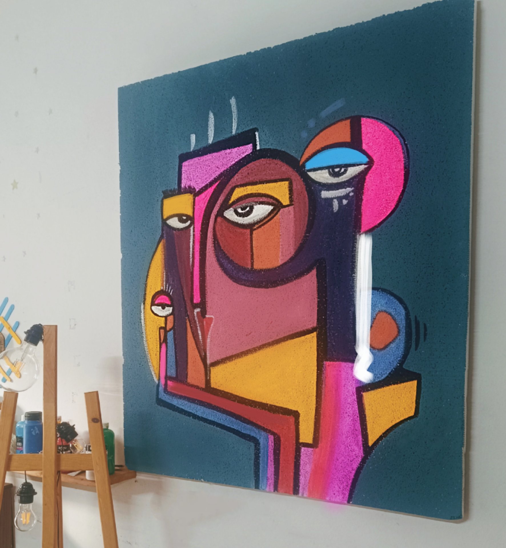 Eyes closed even though they are wide