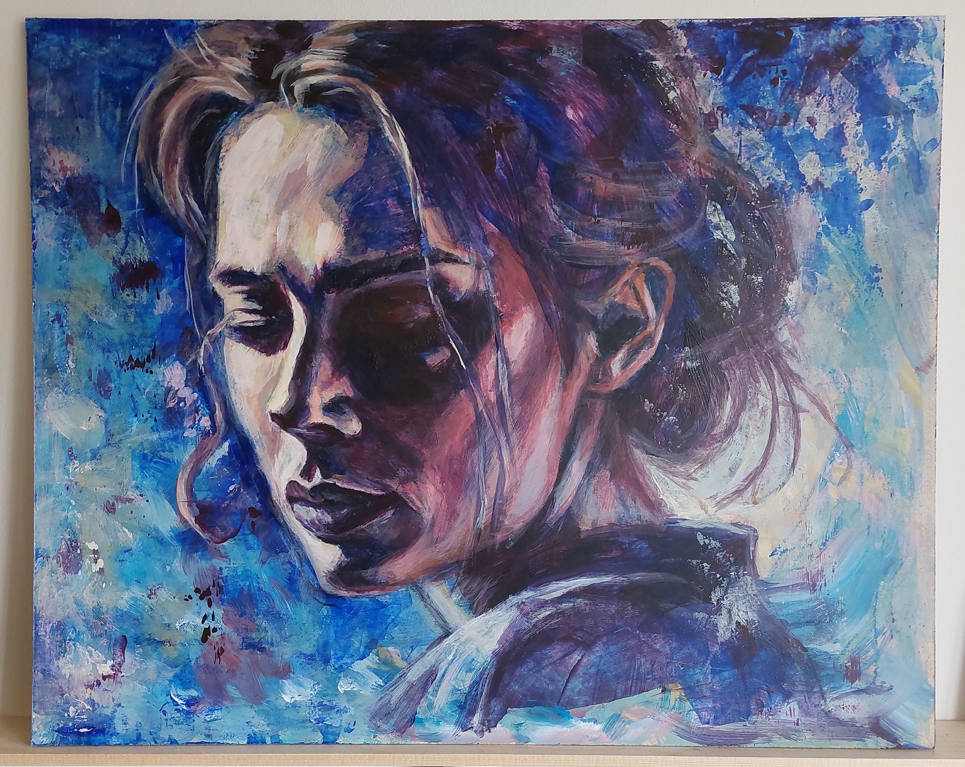 Lady looking down