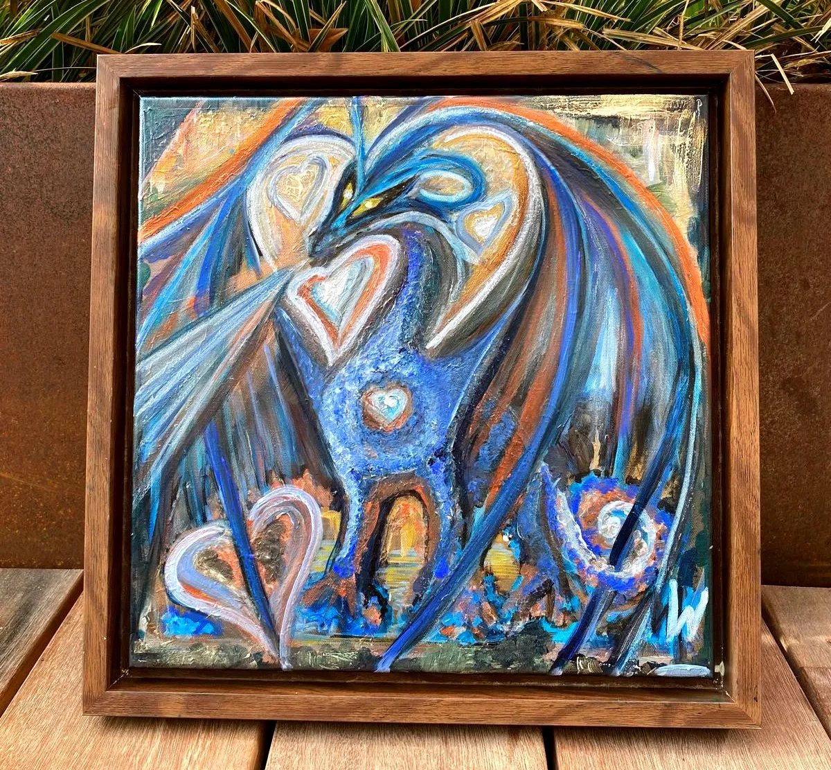 Heart Dragon (framed) — 2