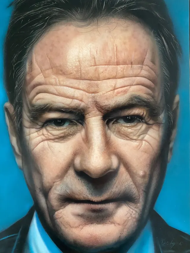 The portrait of Bryan Lee Cranston