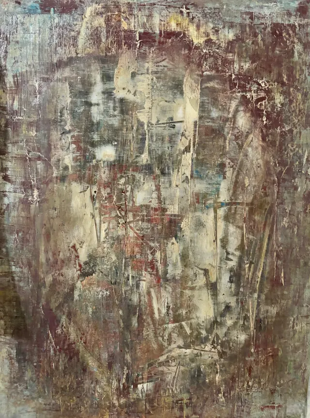 Oil & Coldwax on paper