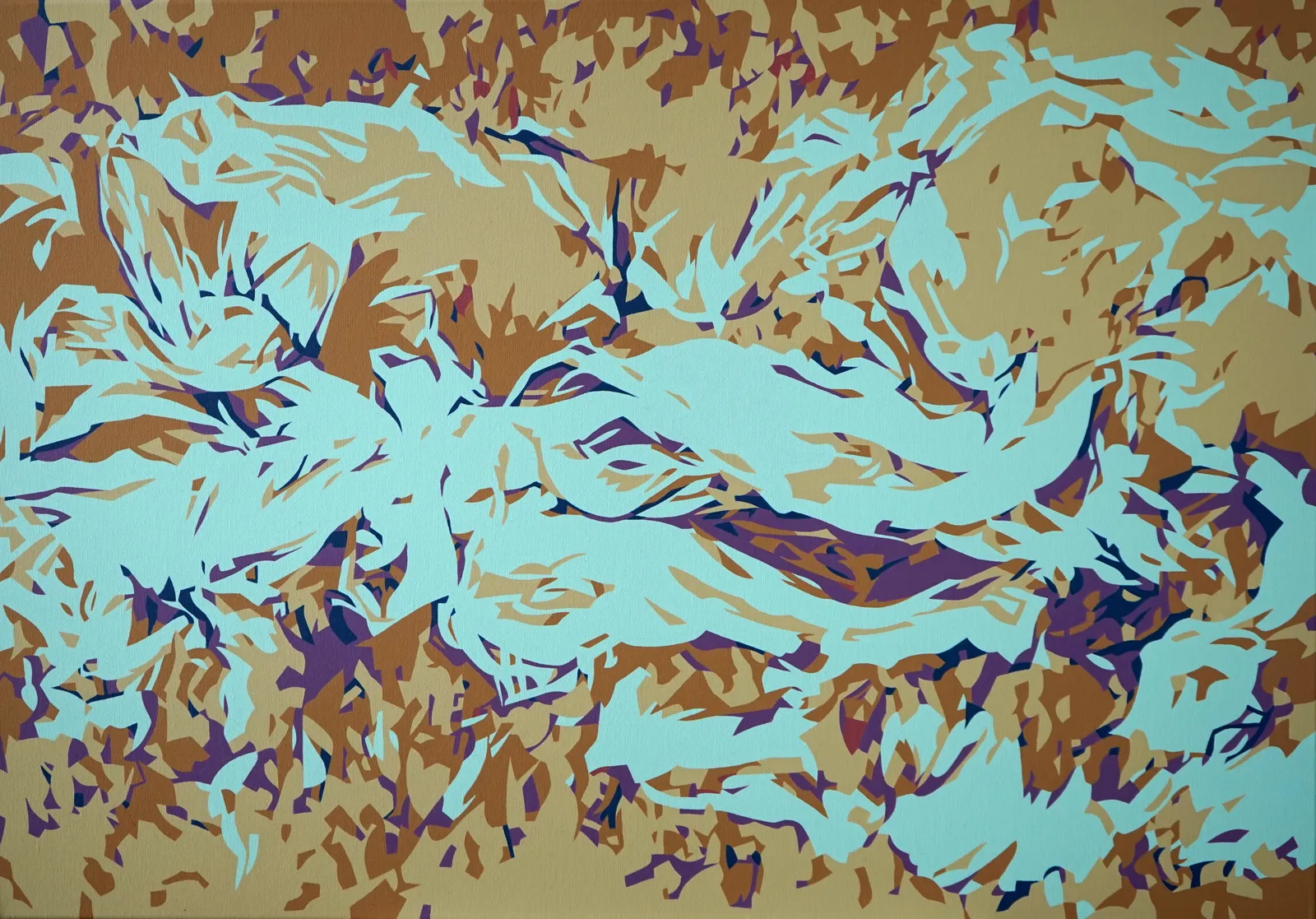 plastic · 2019 · 70×100 cm