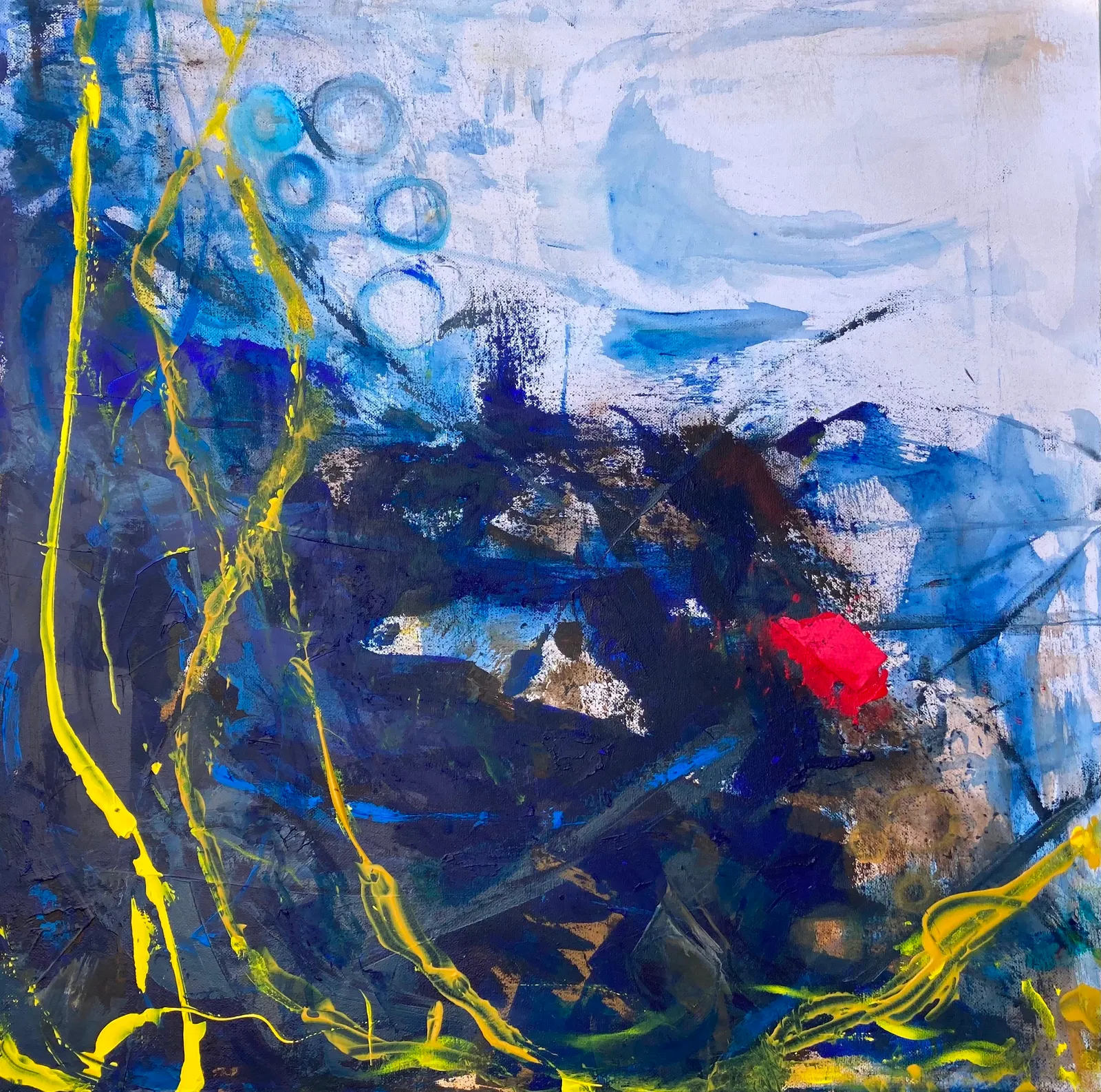 The Red Spot · 2019 · 60×60 cm