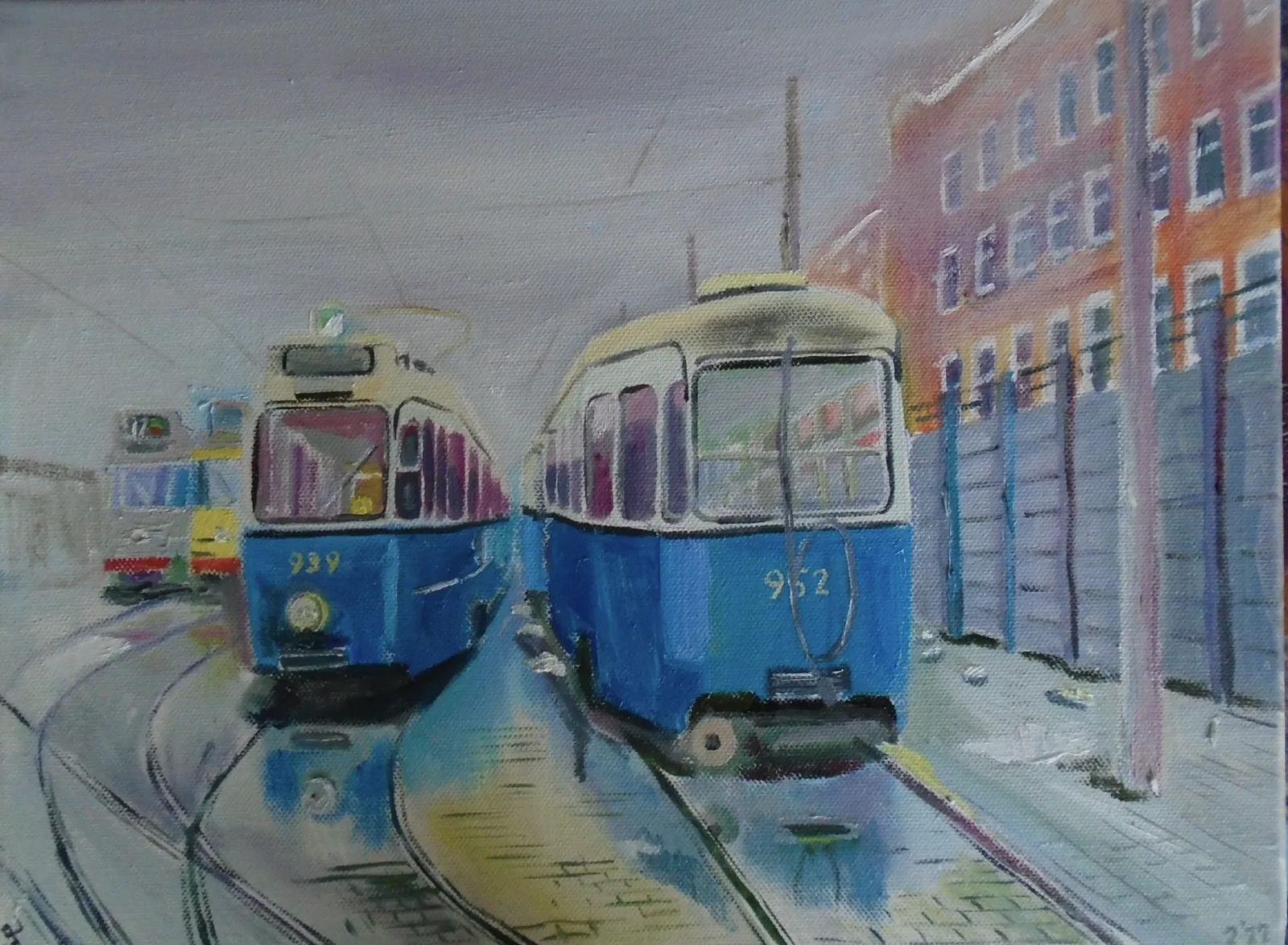 Tram depot · 2022 · 40×30 cm