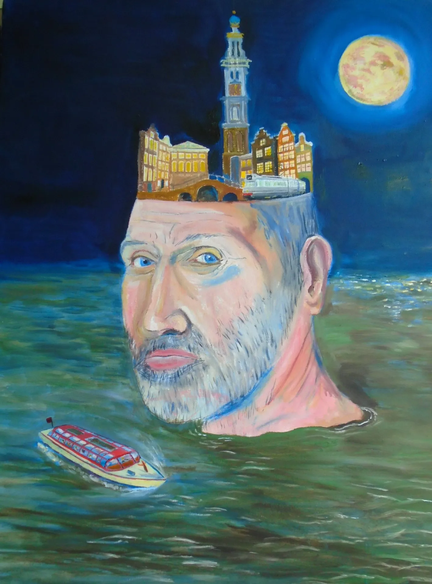 The city Ilive and love · 2020 · 60×80 cm