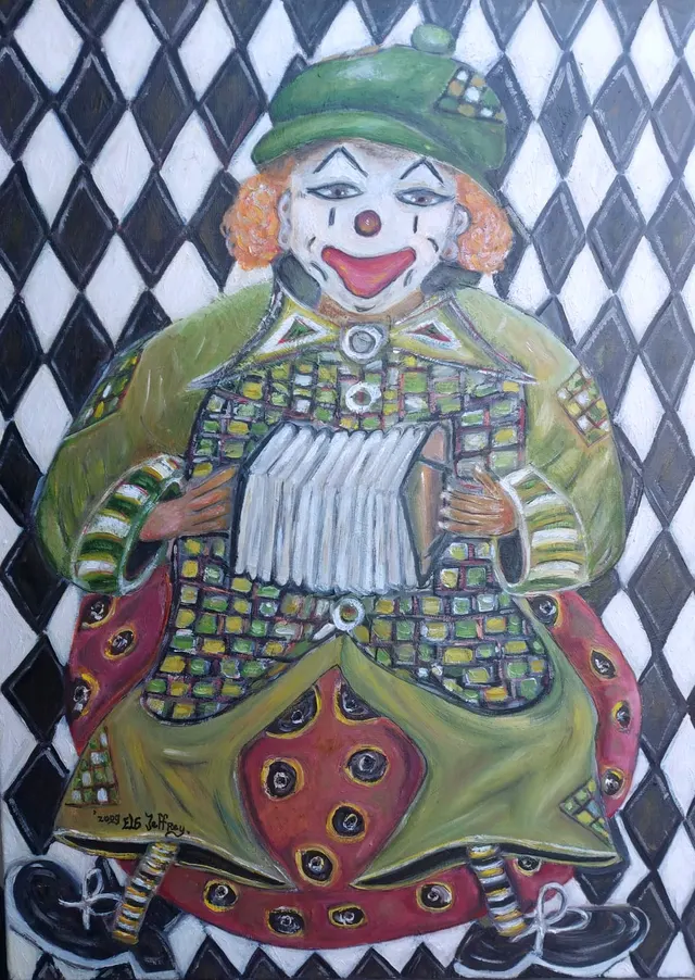 De clown met accordeon / The clown with an accordion