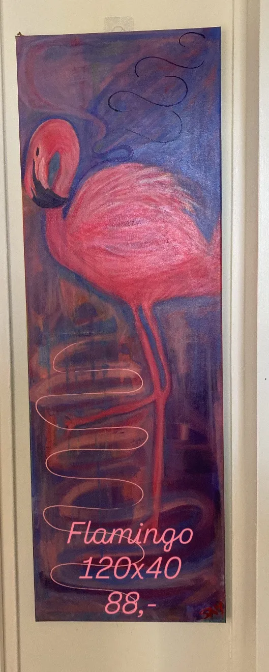Flamingo — Sam Bijl, acryl
