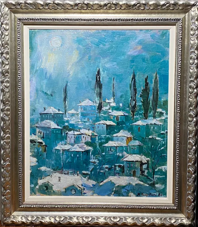 Winter in city of Permet