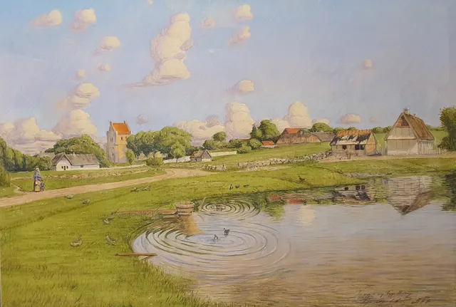 Lake by the vilage