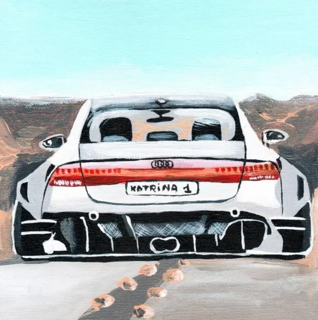 Audi car gray