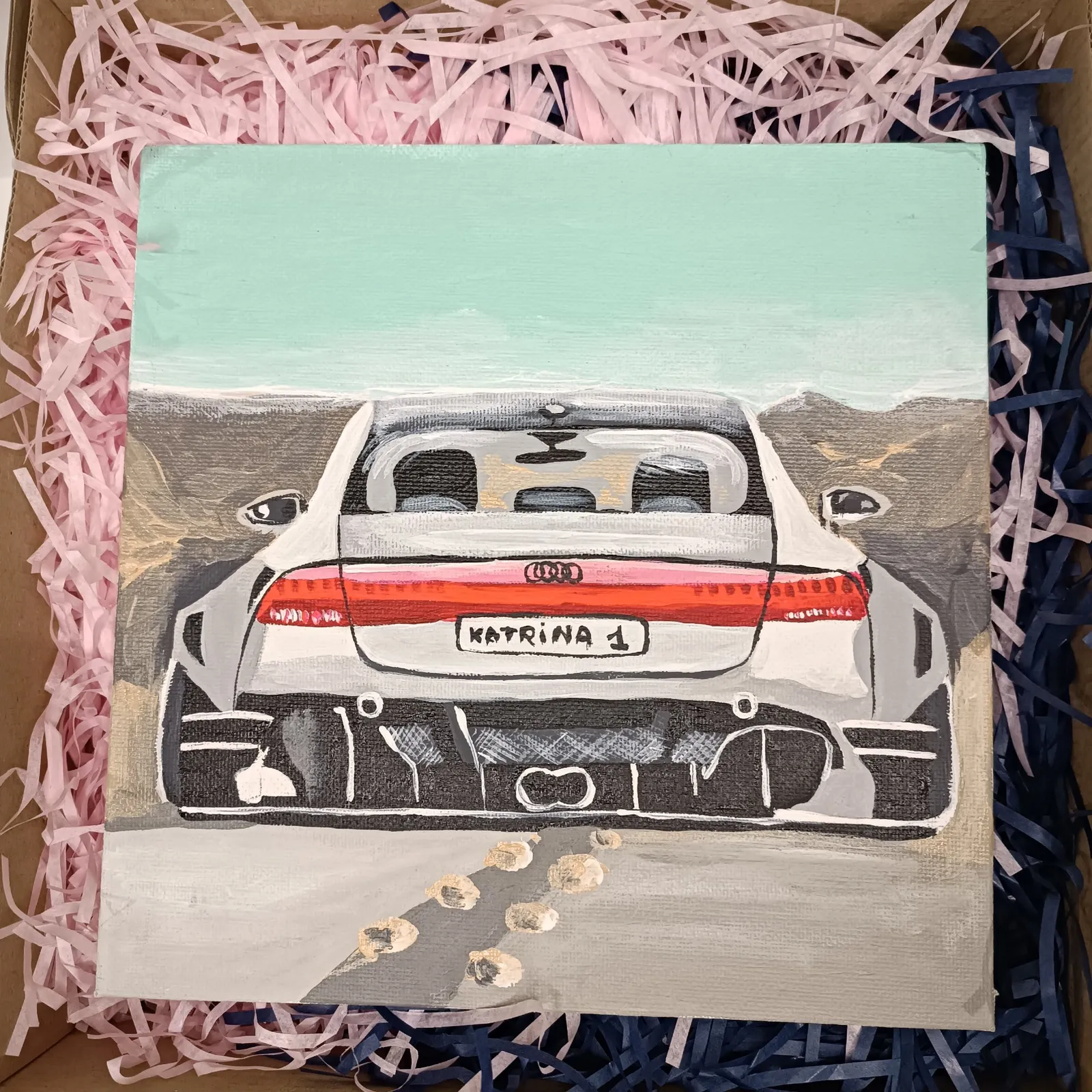 Audi car gray — Katwrina Golban, acrylic — 4
