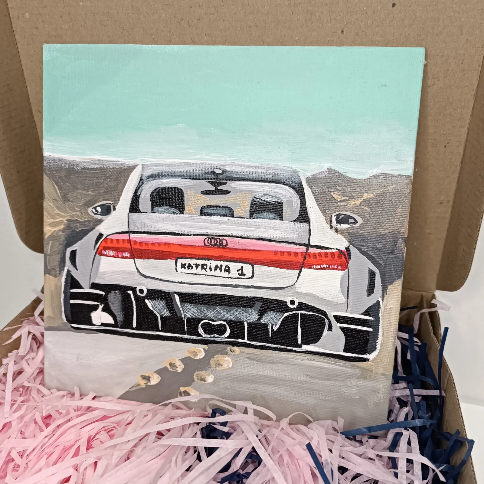 Audi car gray — Katwrina Golban, acrylic — 3