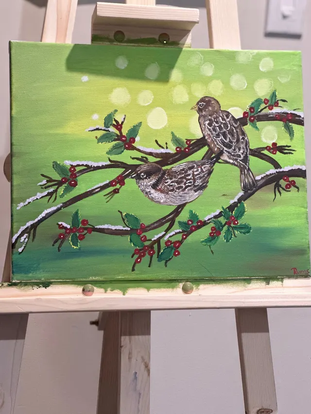 Birds on the tree