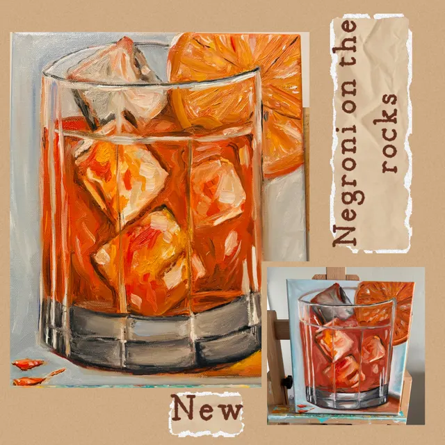 Negroni on the rocks