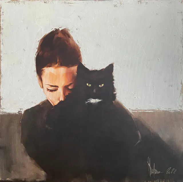 A sad portrait.