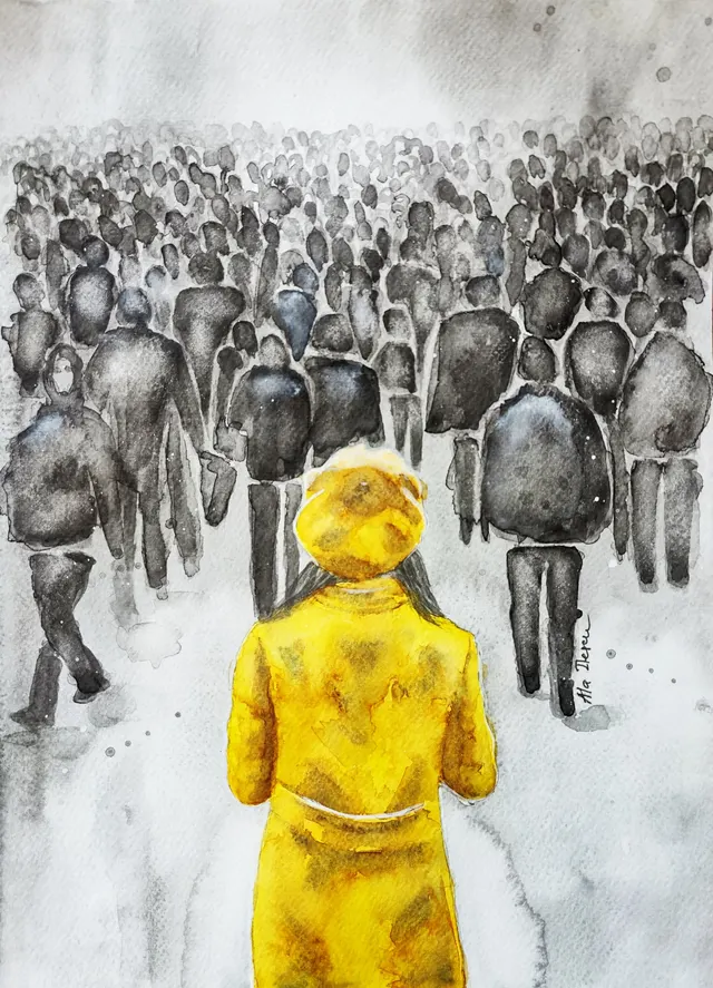 I'm feeling alone among the crowd