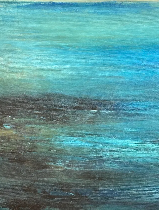 Olieverf op canvas ingelijst