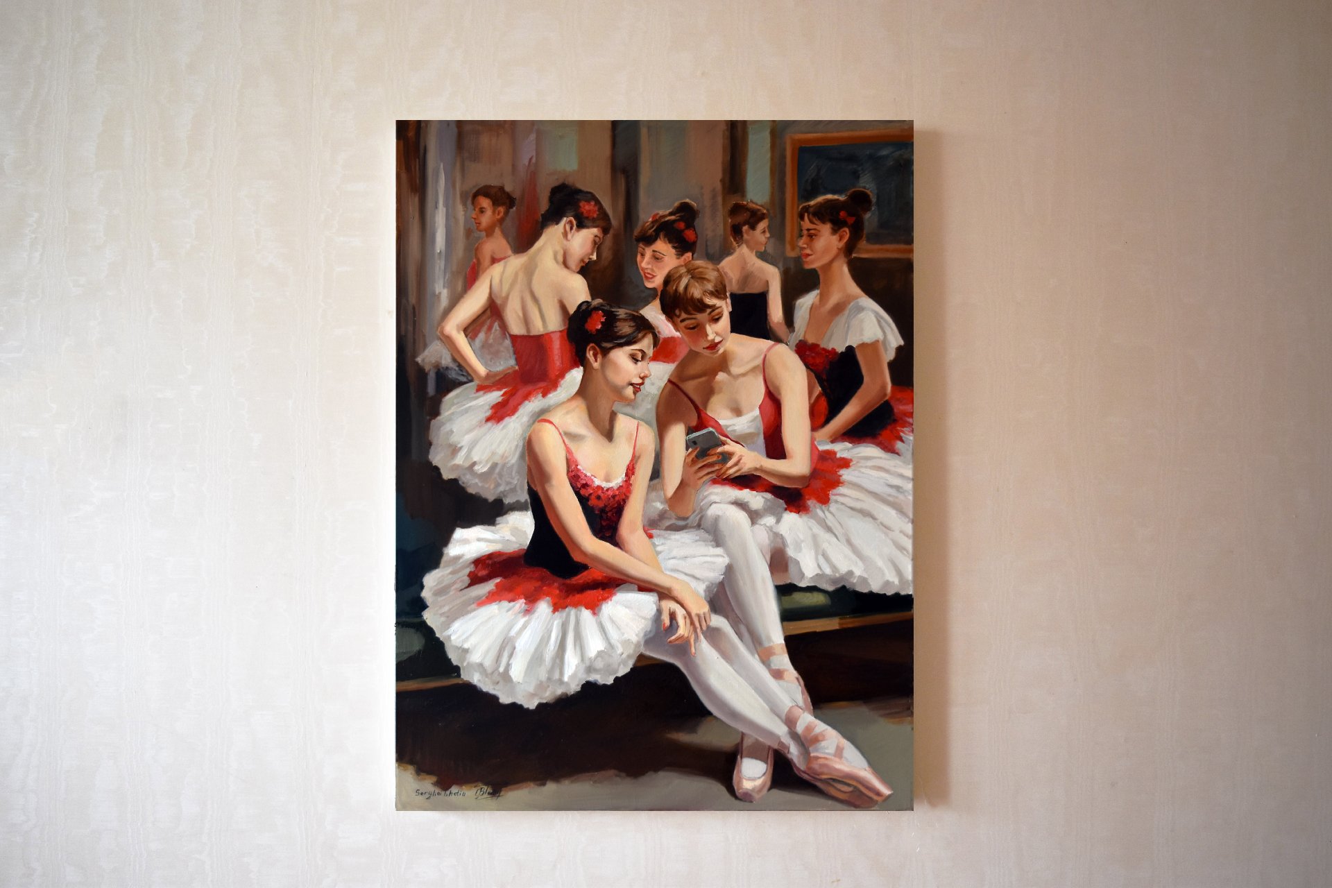 Thinking about Degas: During the break at the ballet school