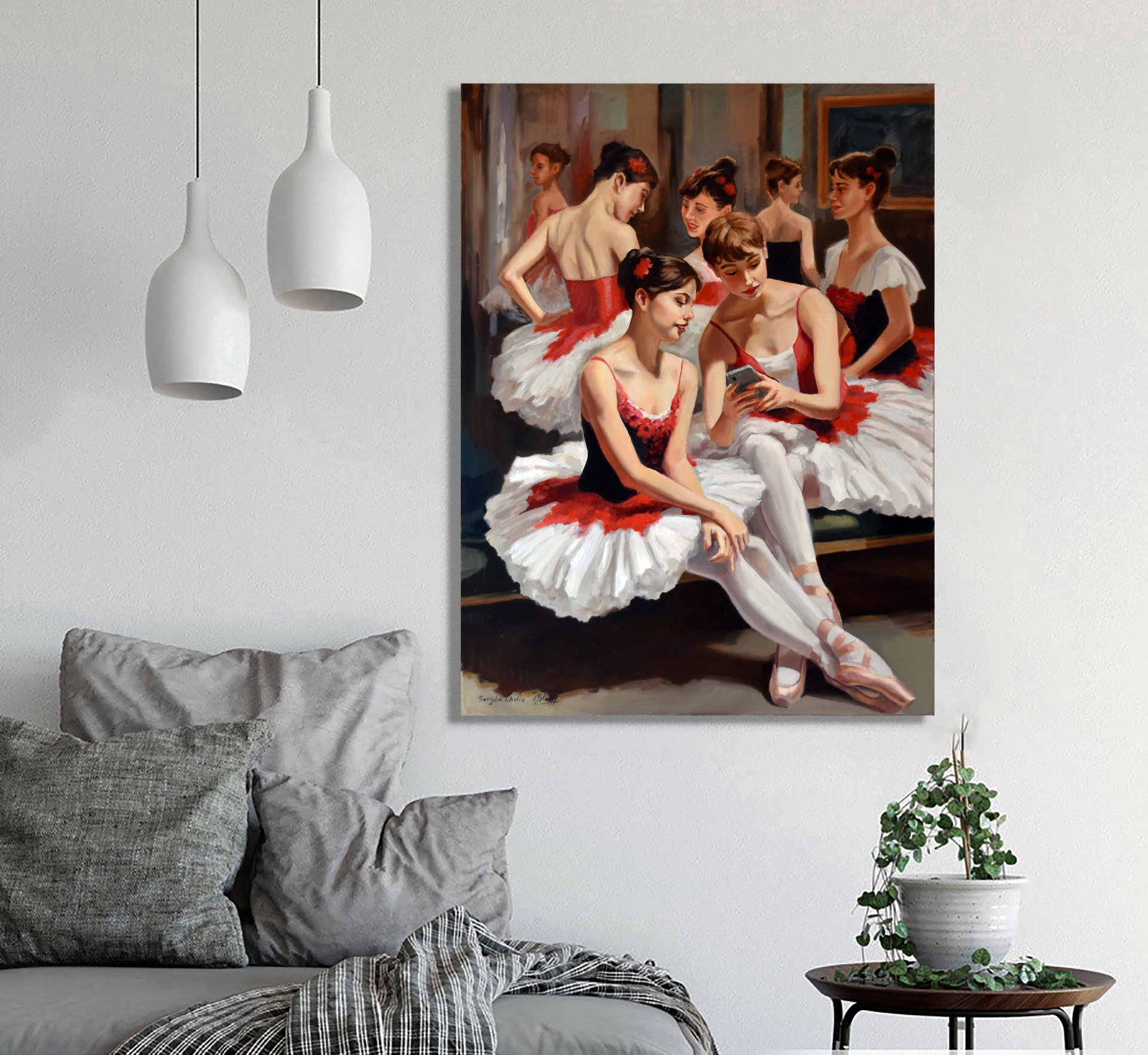 Thinking about Degas: During the break at the ballet school