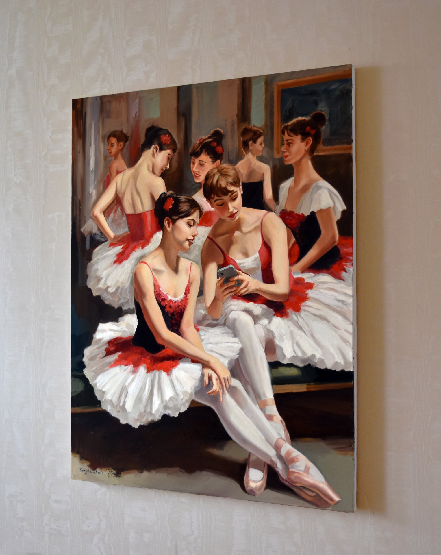 Thinking about Degas: During the break at the ballet school