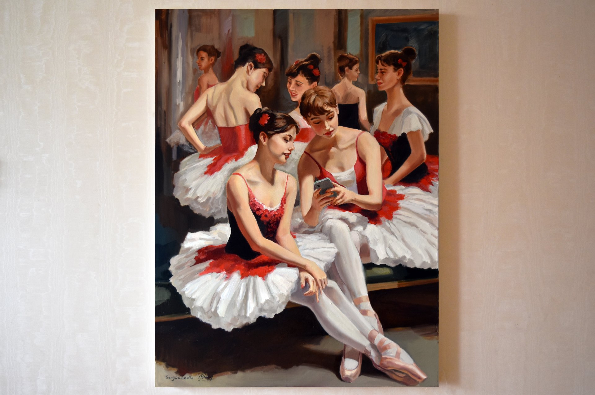 Thinking about Degas: During the break at the ballet school