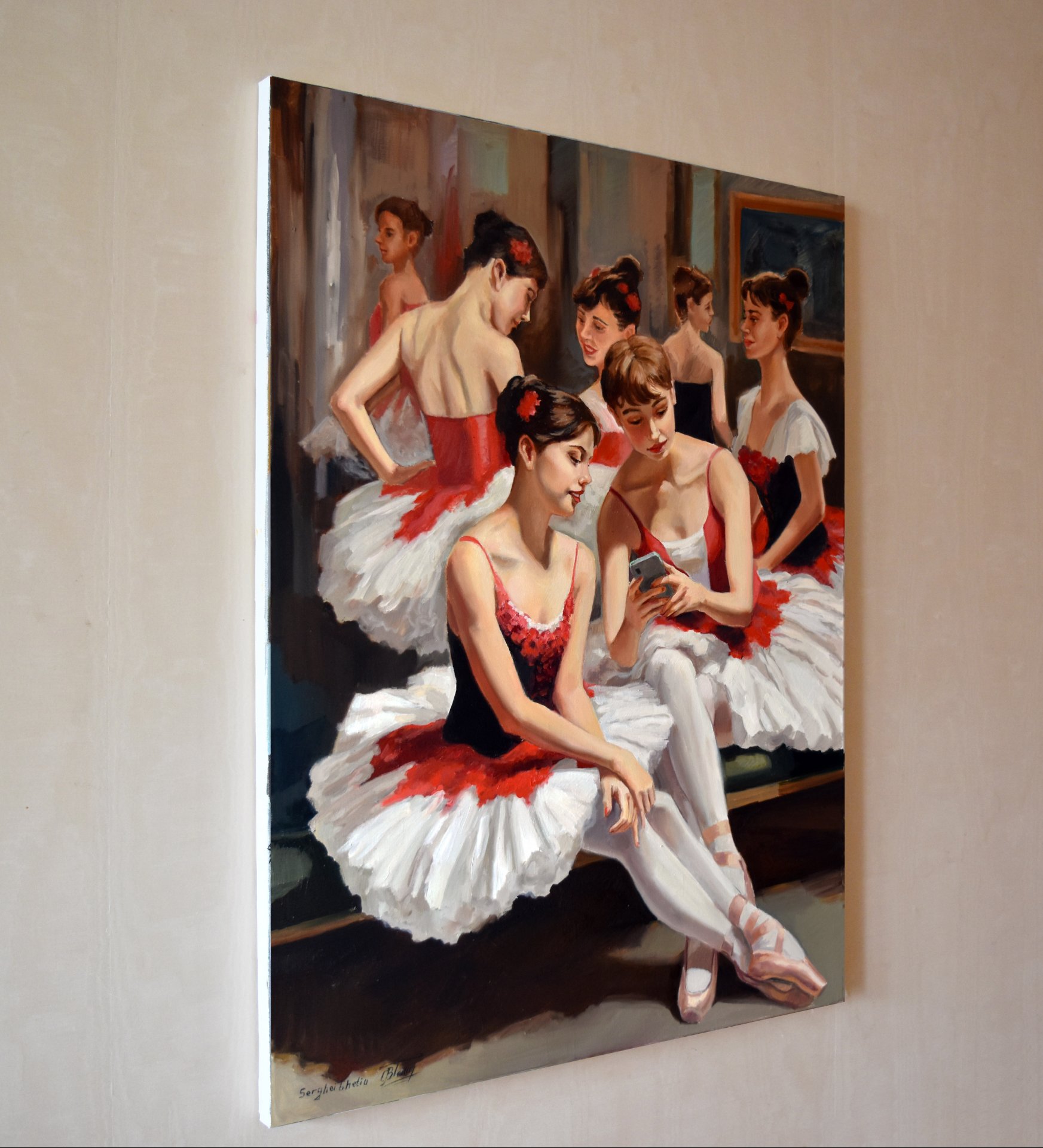 Thinking about Degas: During the break at the ballet school