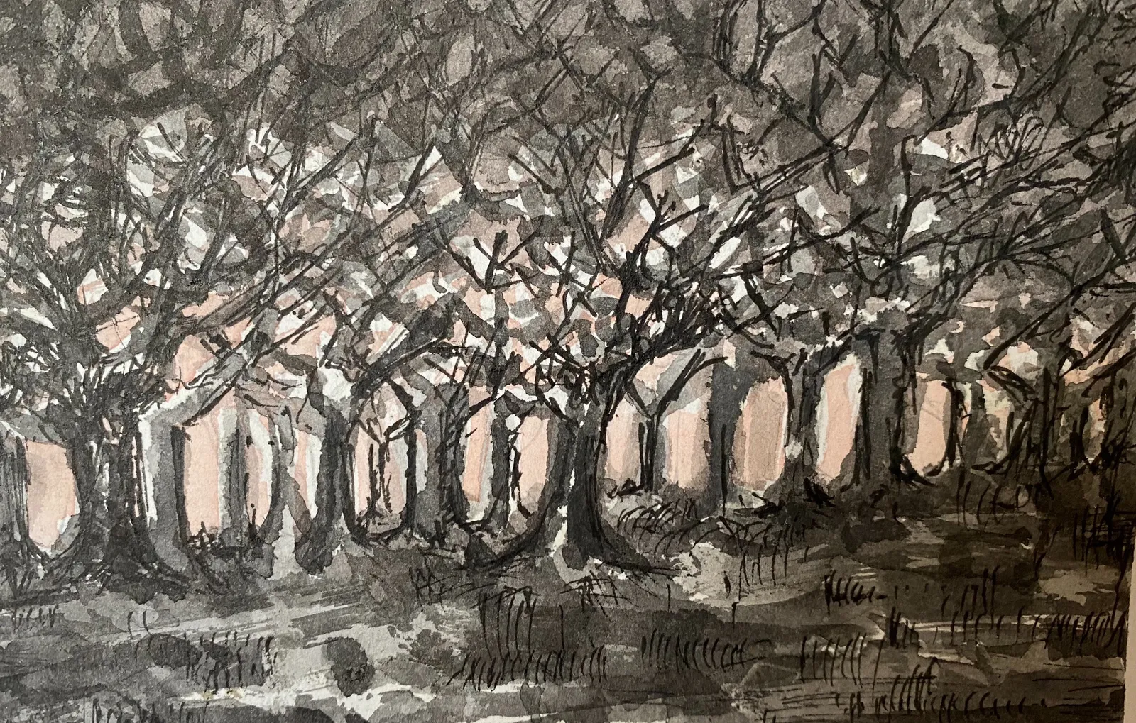 Bosrand · 2021 · 15×10 cm