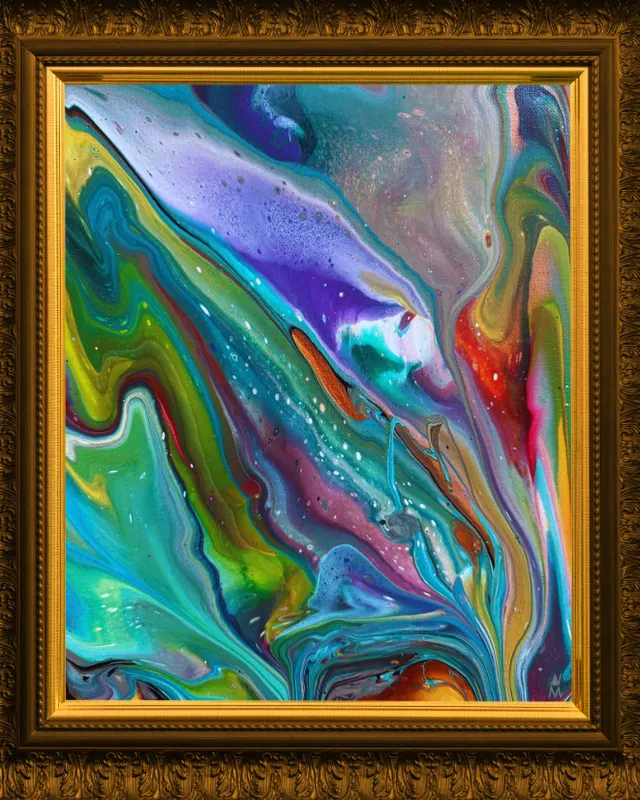 Butterfly pouring