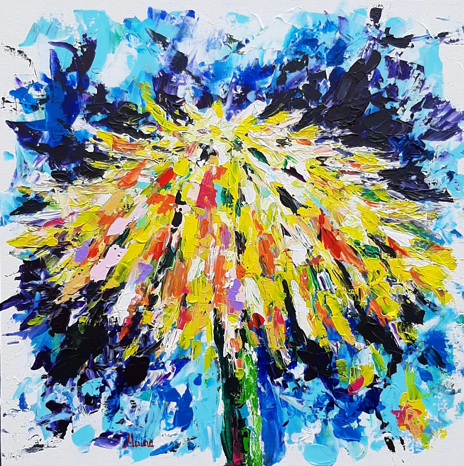 A dandelion · 2020 · 50×50 cm
