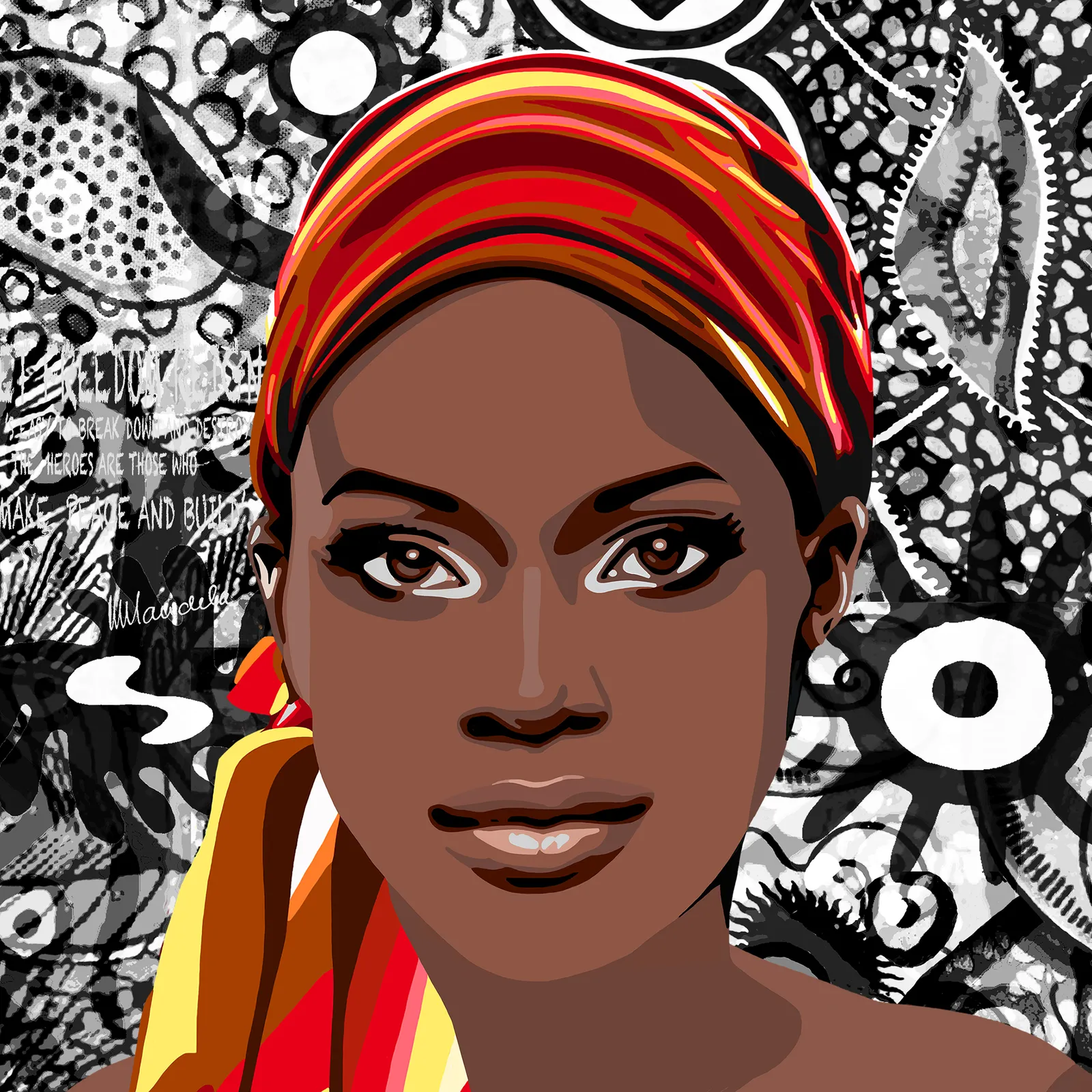 'Afrikaanse' · 2018 · 100×100 cm