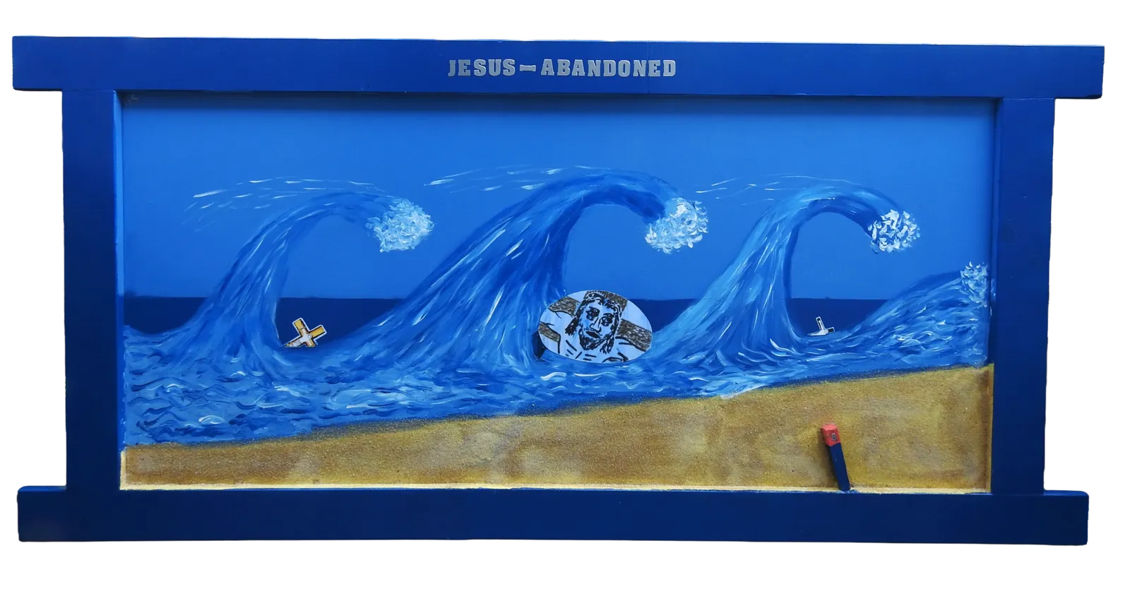 JESUS-ABANDONED · 2025 · 125×65 cm