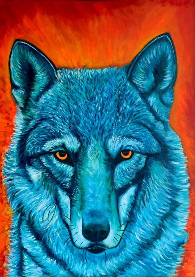 Blue wolf