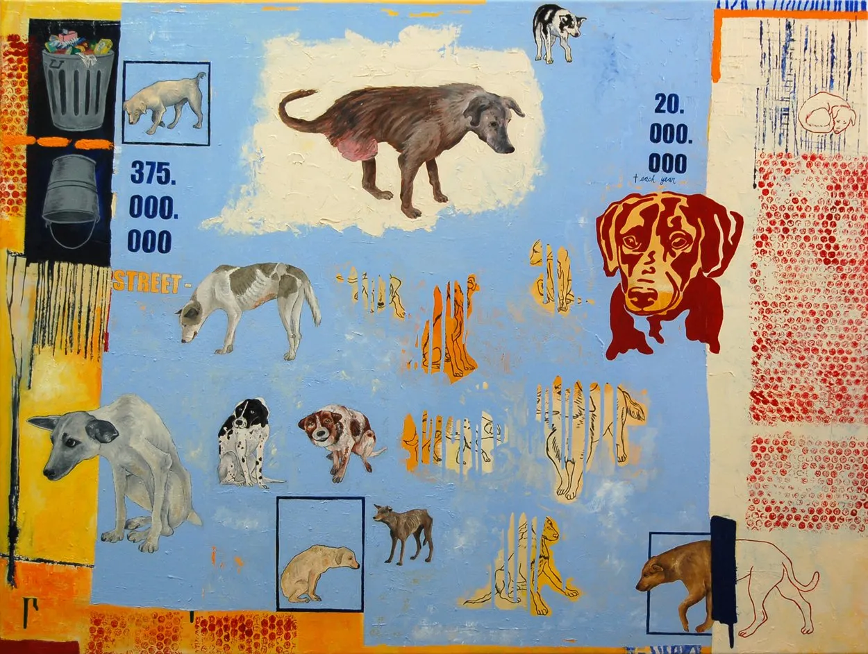 Street Dogs · 2015 · 120×90 cm
