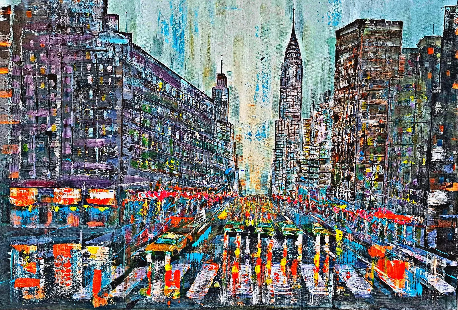 New York in Blue IV · 2023 · 81×61 cm