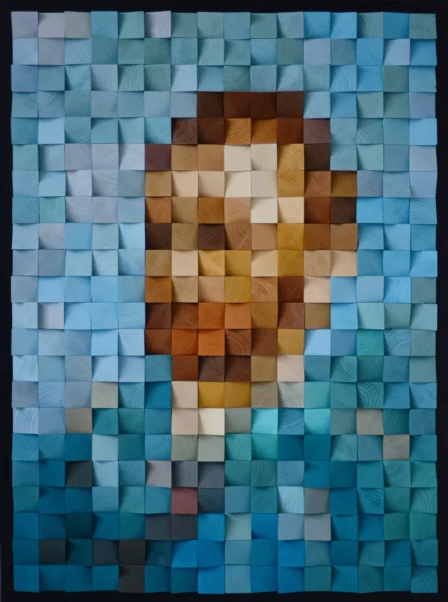 Wooden Wall Art "Van Gogh's Self-Portrait"